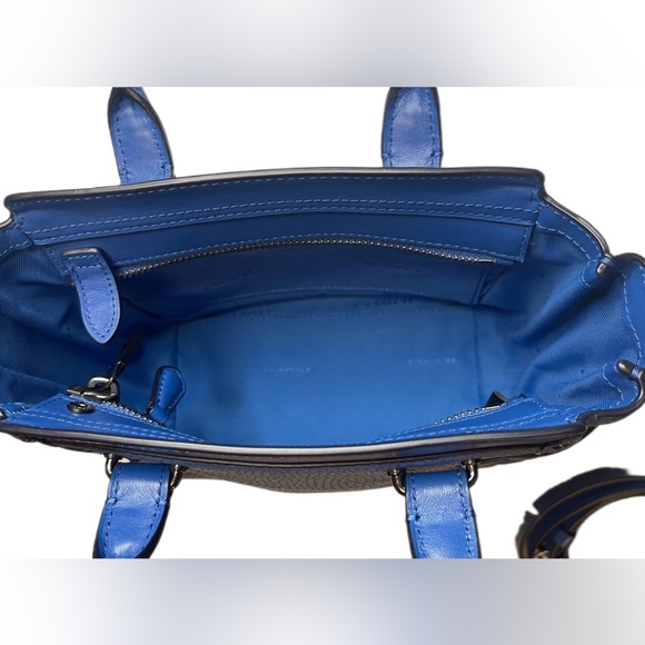 Coach swagger 21 Azure blue crossbody/shoulder leather bag - Picture 14 of 17